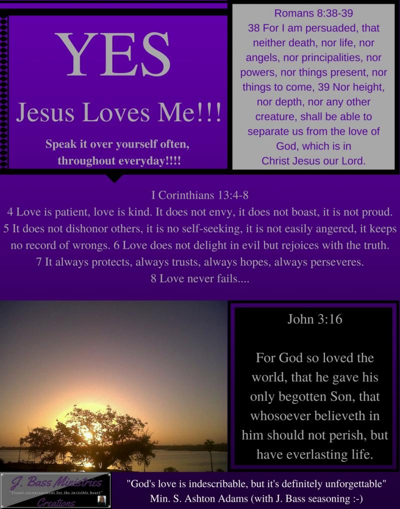JBM Creation - 11x14 - Yes Jesus Loves Me